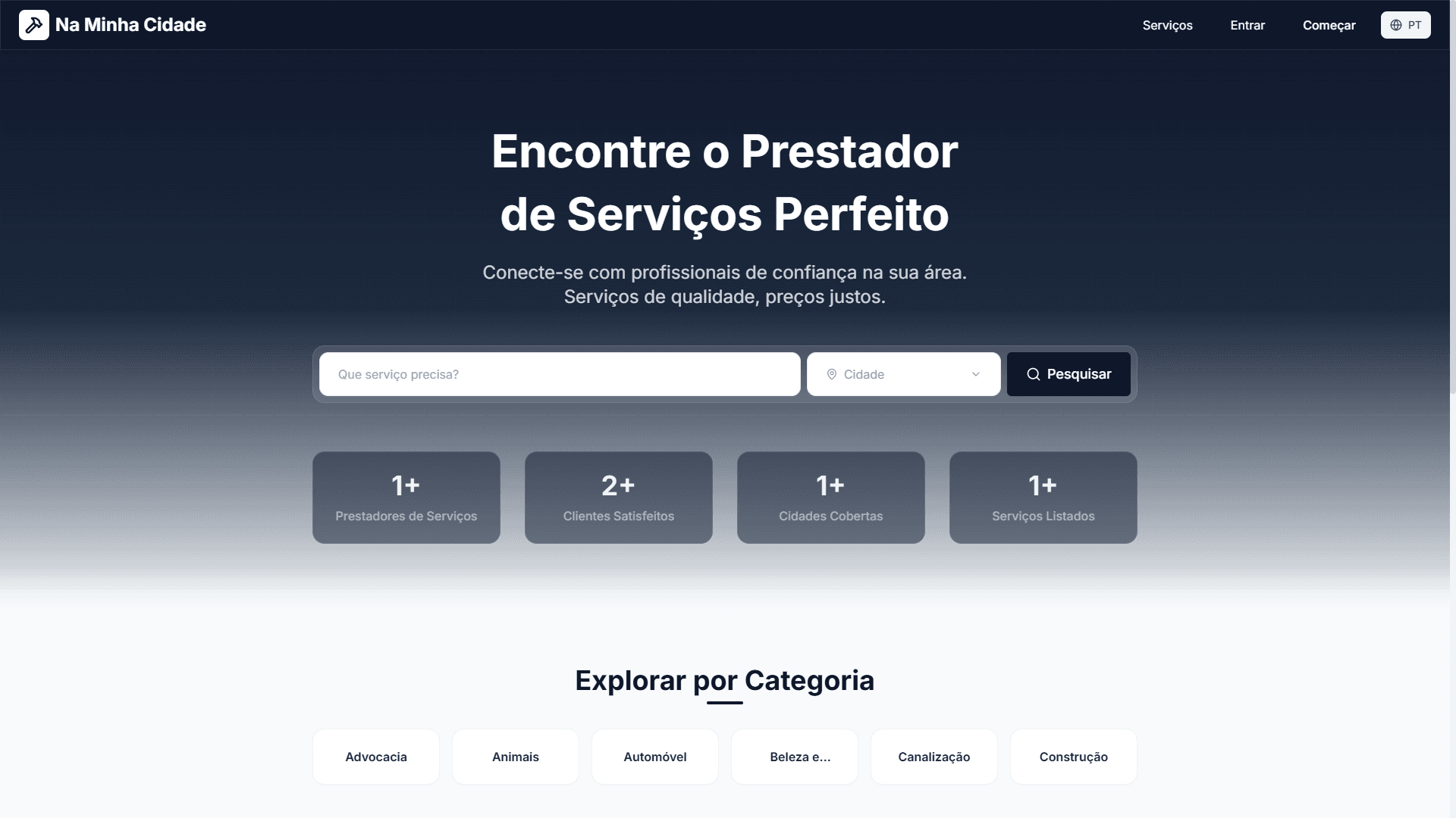 Na Minha Cidade - Service Marketplace